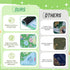 31.5 31.5 Soulchen Blue and Green American Mahjong Mat with Rules for Table, No Creases, Ships Rolled, x Non-Slip Noise
