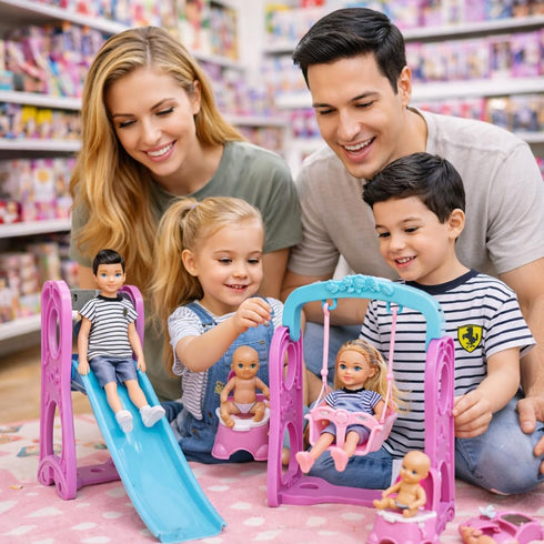 Set 6 12 Inch Mommy Set 3+ Pregnant Dolls of People with Removable Baby, Realistic Doll for Kids, Educational Pregnancy