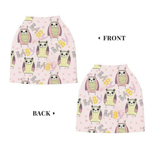 Schgap Cute Owl Car Seat Cover Canopy for Baby Nursing Cover Breastfeeding Baby Carrier Cover Stroller Cover