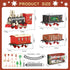 Set 4-8 20-Piece Set JQ JUQU Electric Train for Kids Ages with Lights and Music - Toy Train and Tracks for Children