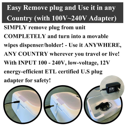 Warm Baby Wipe Dispenser - Convenient Case with Easy Press Function