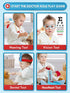 3-5, Set, 3 4 5 Lehoo Castle Doctor Kit for Toddlers Kids Doctors Play Pretend Play with Doctor Costume Toy Stethoscope