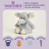 warmies Microwavable & Weighted Stuffed Animals, Gray Elephant - Heated Stuffed Animal Plushie for Warmth & Comfort