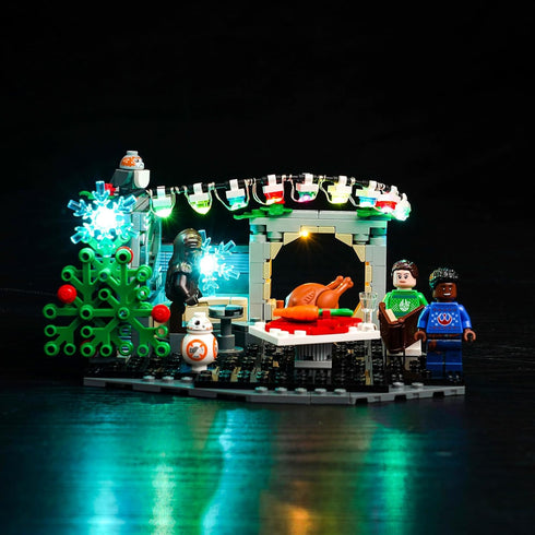 Upgraded Led Light Kit for Lego Millennium Falcon Holiday Diorama Building Set - Compatible with Lego 40658