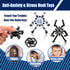 8-12 Transformable Fidget Spinners Toys for Adults and Kids,Cool Fingertip Gyros,Sensory Toys for Teens Boys Age ADHD