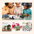 12 57x38.6 Playset Mini Tudou Pcs Safari Animals Figures Toys w/ Large Activity Play Mat, Realistic Jumbo Jungle Wild