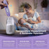 Electric Bottle Brush Cleaner,Rechargable Electric Baby Bottle Brush Cleaner with Thermometer,Silicone