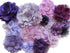 YYCRAFT 15pcs Purple/Lavender Chiffon Lace Hair Flower, Baby Flowers Bows for Crafts and Party Decoration