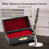 2.3inches EASTROCK Miniature Clarinet Model, Clarinet Model Musical Instrument Model with Case for Musical Birthday