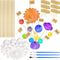 100 Pieces Solar System Model Foam Ball Kit, Includes Polystyrene Balls, Toothpick Flags, and Brushes