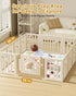 50" 50" TINYHARBO Premium Foam Baby Play Mat x Removable & Machine Washable Cover, Extra Thick Padding Playpen Mat
