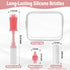Set ZTX Self-Foaming Silicone Baby Bottle Brush - One Press Creates Rich Foam, Cleans Bottles, Breast Pump Parts
