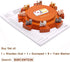 Exqline Wooden Hub for Mexican Train Dominoes Accessories with Felted Bottom - Solid Pine Mexican Train Game