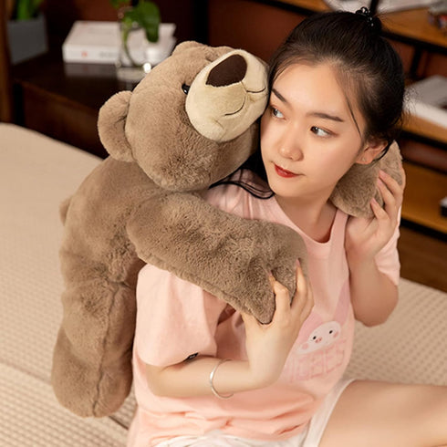 Weighted Stuffed Animals, 3.3 lbs Weighted Bear Plush Toy, 19.6 inch Throw Pillow