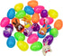 24 Pcs Filled Easter Eggs with Plush Bunny,Colorful Easter Eggs Prefilled with Plush Bunnies,Plush Animals Stuffed Toy