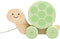 Pearhead Wooden Turtle Push and Pull Toy, Montessori Shake and Rattle Shell,