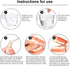 Set 8 4 BBTO of Vampire Teeth Size Halloween Cosplay Fangs Fake Teeth with Tooth Pellets Adhesive Installation Tools