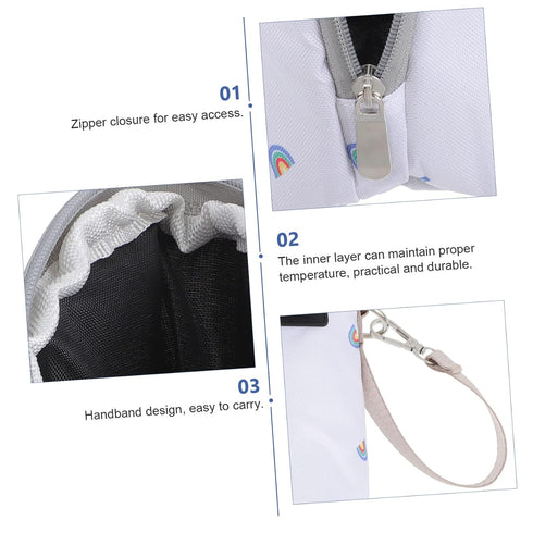BESTonZON Bottle Warmer Pouch Holder Portable Milk Heat Keeper for Newborns Quick Even Heating for Travel Car Use Fits