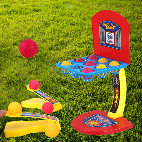 jojofuny Tabletop Basketball Hoop Toy, Mini Finger Shooting Sport Game for Children Kids Table Top Fun