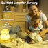 Dimming 9 Baby Night Light for Car Seat- Function Colors Changing Eye Caring Portable Rechargeable & Timing Bedside