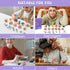 Brain Teaser Puzzles for Adults and Kids - 18Pcs Puzzle Games Set, 3D Wooden Plastic Metal IQ Test Toys