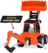 7-Inch 3+ Driven by Battat Backhoe Loader Toy with Lights & Sounds, Movable Parts, Construction Vehicle for Boys