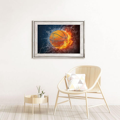Wooden Jigsaw Puzzles 1000 Piece Basketball - Intellective Game for Teens and Stylish Home Decoration