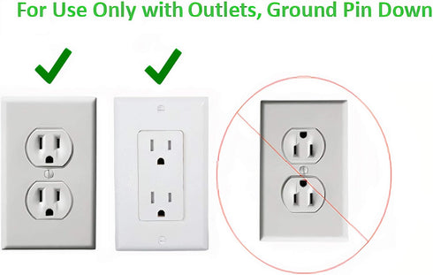 sleek socket 8-Foot No Shock Child Protector, Outlet & Plug Concealer with Protective Cord Clips, Flat Extension Cord