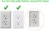 sleek socket 8-Foot No Shock Child Protector, Outlet & Plug Concealer with Protective Cord Clips, Flat Extension Cord