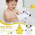 FNANJWQ 2 PCS Baby Bath Mitt Washcloths Gloves Panda Chicken Toddler Soft Washcloths for Kids Designed in Cute Animal