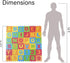 (72 6.25 6.25 Inches (2 Pack 36) DIMPLE Kids Foam Play Mat Pieces Total) x Interlocking Alphabet and Numbers Floor