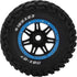 RC Rubber Tire Set 165mm Diameter Wheel Tire for Racing 1/7 RC Car Upgrade Part (Blue)