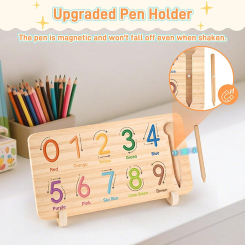 Counting LovesTown Preschool Learning Toys, Educational Math Manipulatives Finger Blocks, Tracing Number for Toddlers