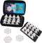 Triangle Domino Game Set with 4 Holders Travel Case | 56 Upgrated