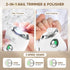 3 Settings, Trimmer Electric Nail Clipper with Nail File, Rechargeable Automatic Fingernail Clipper with Nail Debris