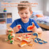 3-6 INIFEIDALA Magnetic Wooden Dinosaur Building Blocks, Take Apart STEM Montessori Educational Toy, Fine Motor Skills