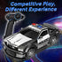 GoolRC 1:12 Scale RC Drift Car 2.4GHz Remote Control Police Car with Lights Siren 4WD High Speed Racing Toy