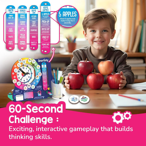 8-14 8,9,10,11,12,13,14 Smartivity DIY Interactive Clock with Stationary Organiser for Kids Ages | Features an Infinity