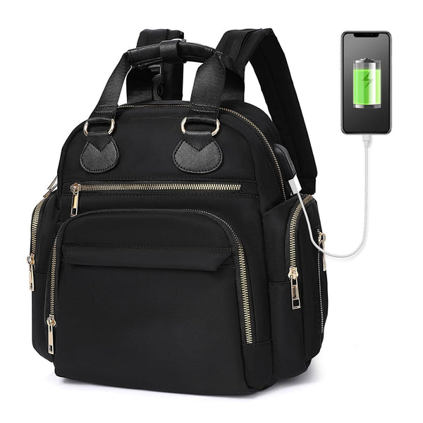 Diaper Bag Backpack Travel Baby Bag with Changing Pad,13 Pockets, Insulated Pockets,USB