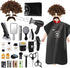 deAO Barber Shop Pretend Play Toy,29 PCS Kids Shaving Kit for Boys,Styling