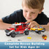 Set Playset City Fire Truck Building with Rescue Boat Building Blocks - Educational for City Fire Rescue - Birthday
