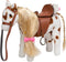 HollyHOME Appaloosa Horse Stuffed Animal Pretty Pony Plush Toy Pretend Play Horse
