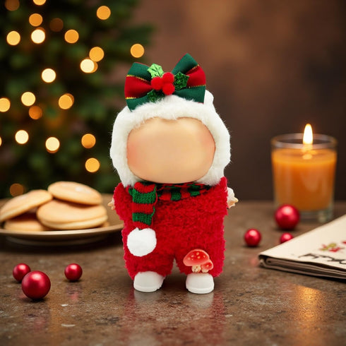 Cifudec Set 17cm Set Set 2) Christmas Clothes Outfit for Dolls(NO Doll) with Accessories Suit Cute Stylish Dress Up