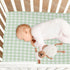 Green Gingham Checkered Crib Sheets - Fitted Baby Crib Sheets Soft and Breathable for Boys and Girls, 52 X 28 Inches