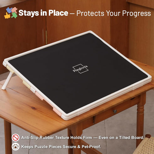 1000-Piece (30"x22") 4 Playboda Tilting Puzzle Board with Color Drawers and Protective Mat, Adjustable Puzzle Table