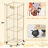 56" yofit Stuffed Animal Storage Organizer with Wheels, Plush Storage Wooden ZOO with Removable Dust-Proof Cover