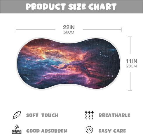 YEGAME Set 1 11 22 Inch Muslin Baby Burp Cloths of - Galaxy Super Absorbent Cotton Burping Rags Soft Baby Washcloths