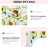 Set, Mattress#239 Fitted Crib Sheets for Boys Girls, Soft Breathable Comfortable Cartoon Avocado Baby Sheet Crib Sheets