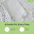 Snug Newborn Swaddle, Breathable & Premium Cotton Sleep Swaddle Blankets for Newborns with Adjustable Fit, Secure