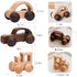 3PCS Wooden Baby Toys, Grasping Push Car Montessori Toy Vehicles